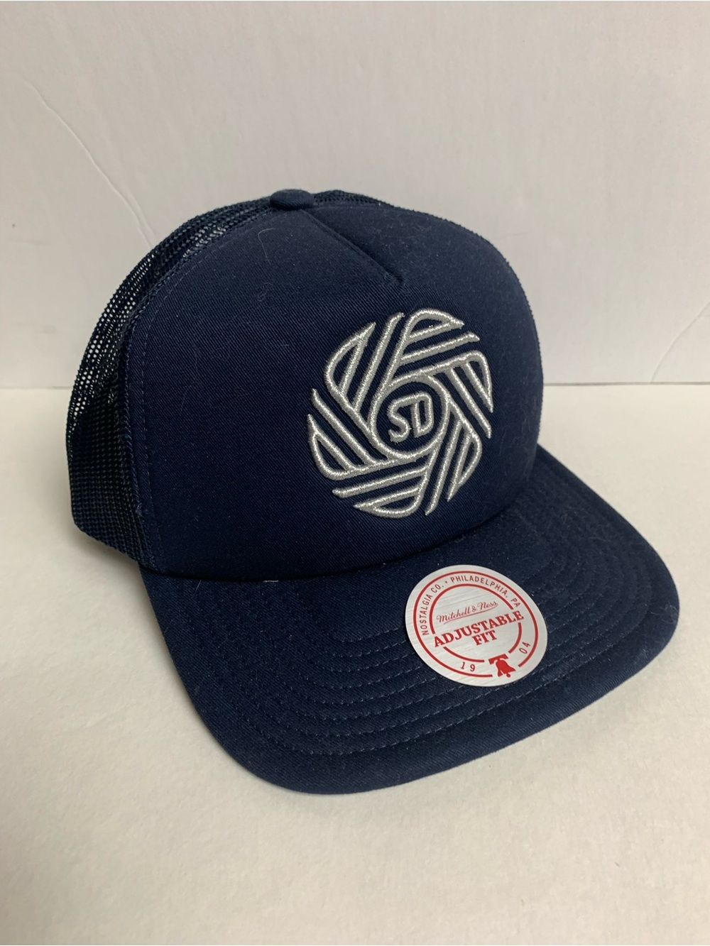 San Diego Emblem Navy Mesh SnapbackCap - Adjustable Fit